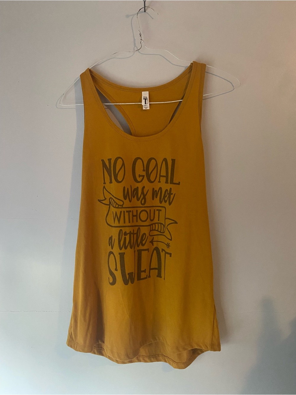 Women’s Mustard Graphic Tank Top